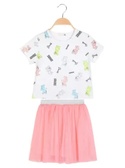 Mono Star Completo da bambina t-shirt + gonna in tulle