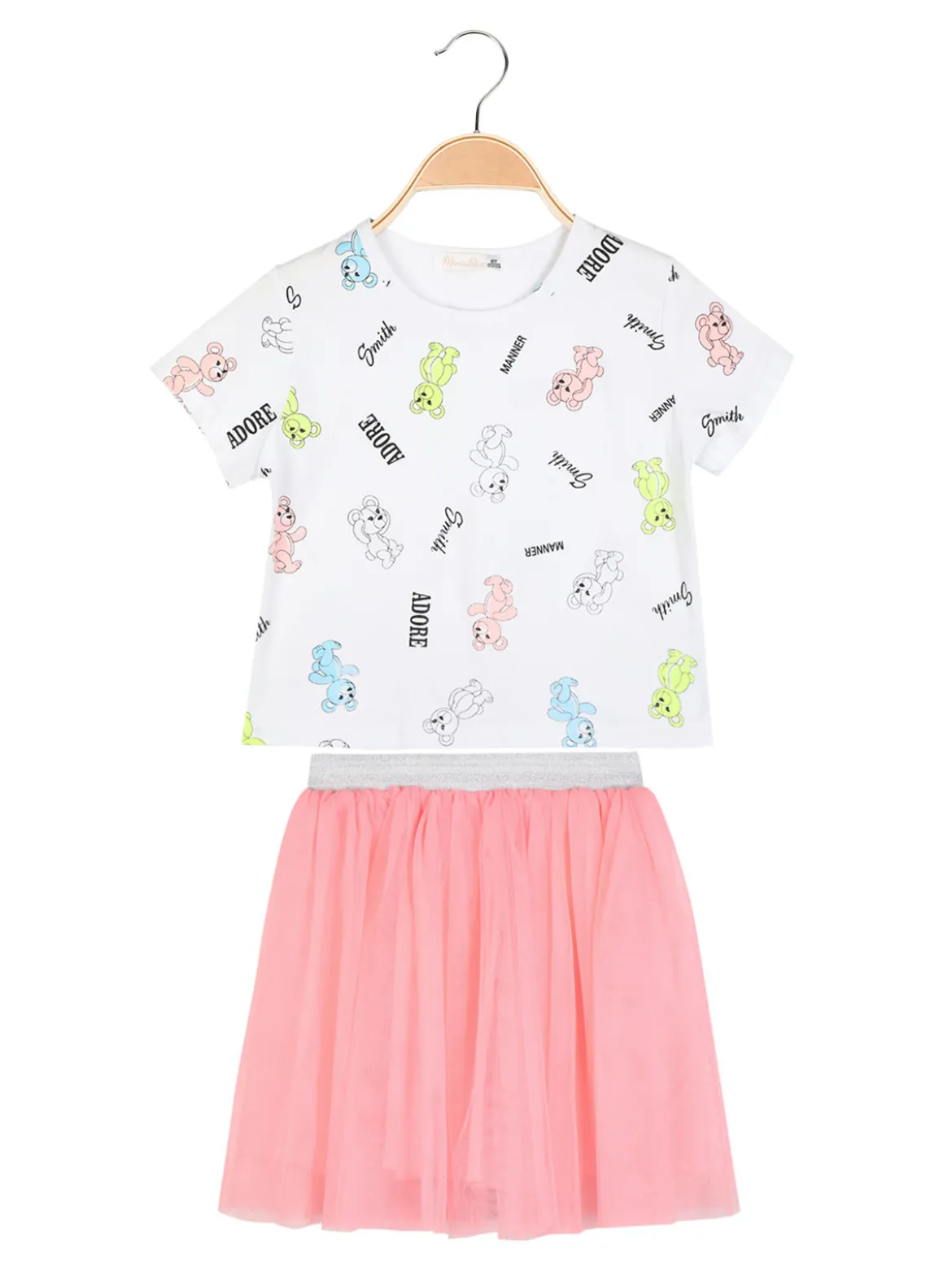 Mono Star Completo da bambina t-shirt + gonna in tulle