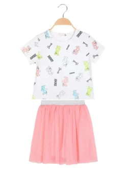 Mono Star Completo da bambina t-shirt + gonna in tulle
