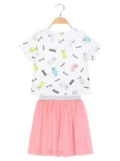 Mono Star Completo da bambina t-shirt + gonna in tulle