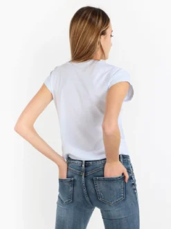 Monte Cervino T-shirt donna con disegno e strass