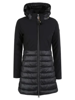 Mont Rose Giubbotto donna multistrato con cappuccio e zip - nero