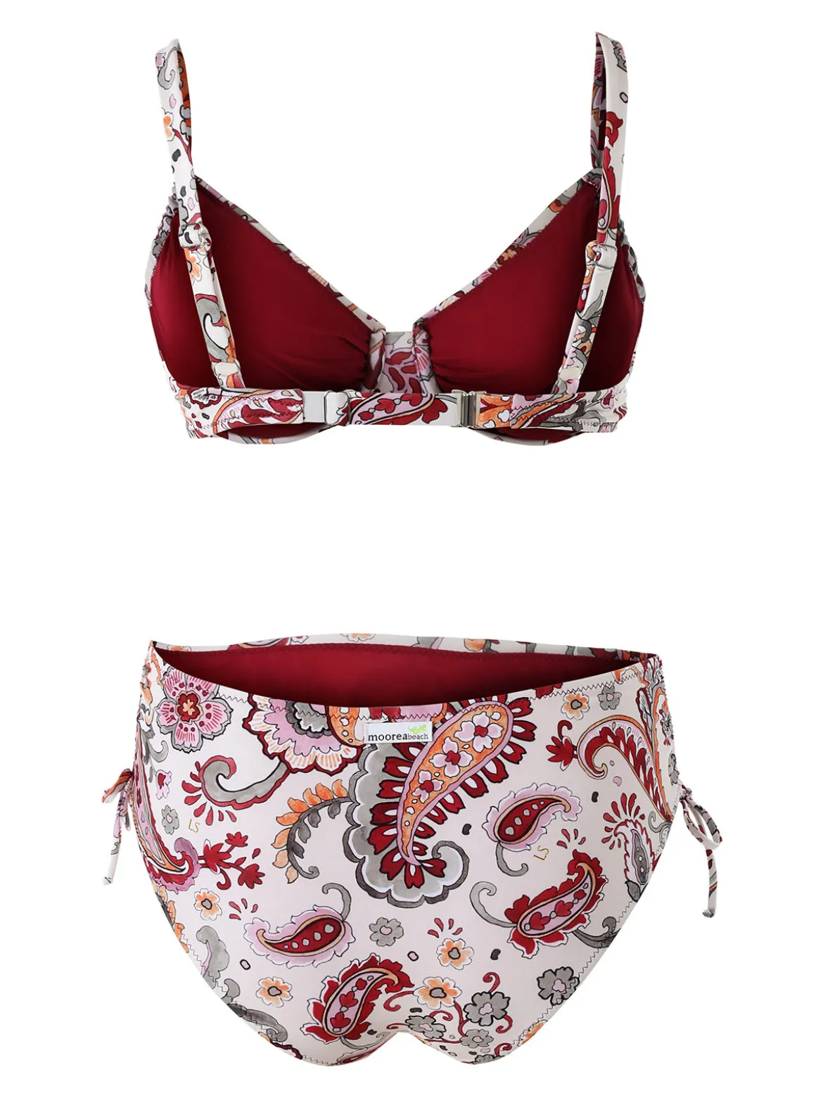 Moorea Beach Bikini donna con coppe imbottite e con ferretto e slip - multicolore