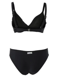 Moorea Beach Bikini donna con coppe imbottite senza ferretto e slip - nero
