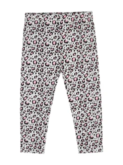 Mouset Completo bambina 2 pezzi con t-shirt e leggings maculati a 3/4