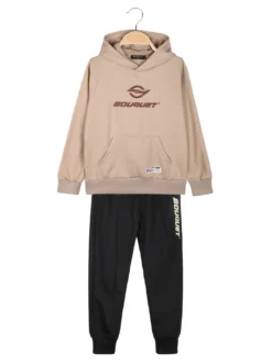 Mouset Completo tuta da ragazzo con cappuccio - khaki