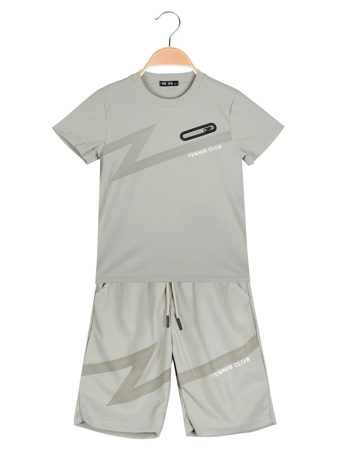 Mr Jek Completo corto da bambino con t-shirt e bermuda - pistacchio