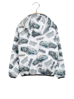 Mr Jek Giubbino 100 grammi da ragazzo reversibile con cappuccio e zip - verde chiaro