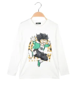Mr Jek Maglia a maniche lunghe da bambino con stampa disegno
