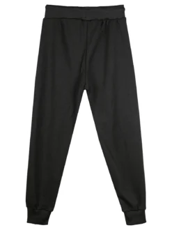 Mr Jek Pantaloni da ragazzo con coulisse e polsini - nero
