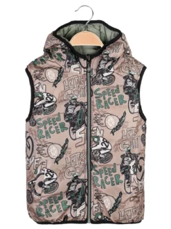 Mr Jek Smanicato da bambino reversibile con cappuccio e zip