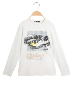 Mr Jek T-shirt da bambino a maniche lunghe con stampa