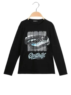 Mr Jek T-shirt da bambino a maniche lunghe con stampa