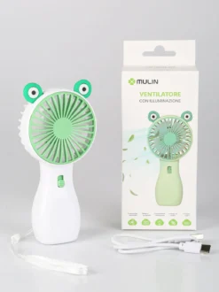 Mulin Ventilatore mini portatile con illuminazione