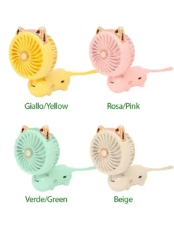 Mulin Ventilatore pieghevole - giallo