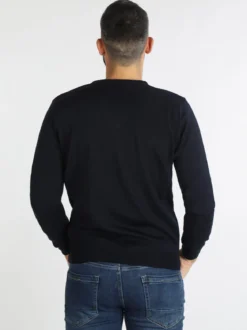 Mv Pullover da uomo misto lana con scollo a V