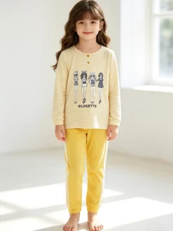 Nacshua Amma Pigiama lungo bambina in cotone