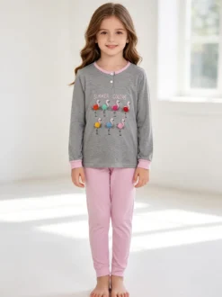 Nacshua Molly Pigiama lungo bambina in cotone