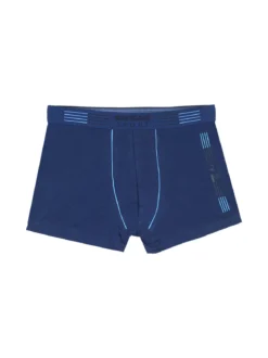 Navigare Boxer da ragazzo in cotone - blu