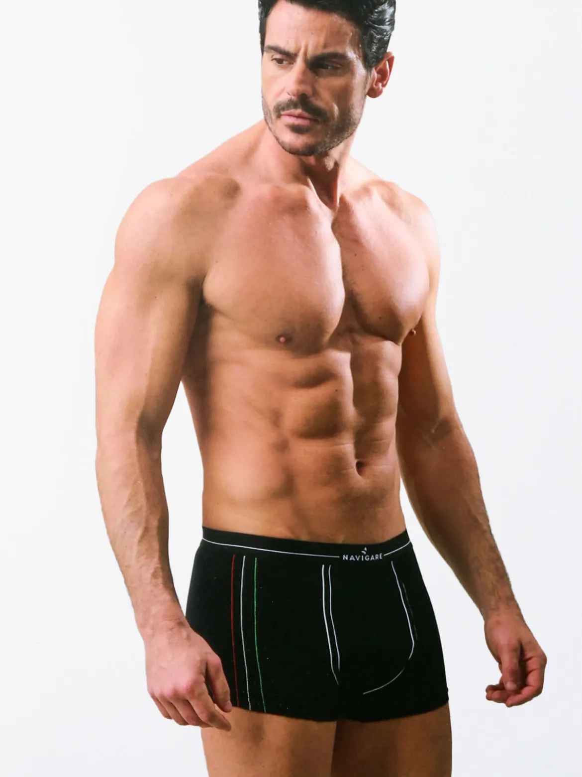 Navigare Boxer da uomo in cotone - nero
