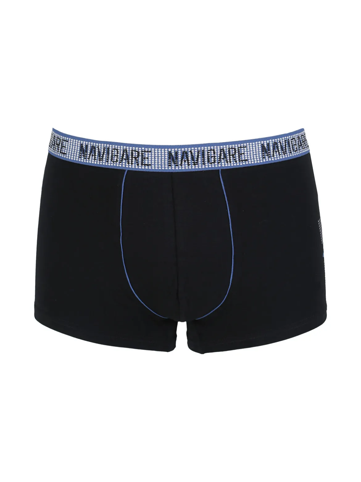 Navigare Boxer uomo in cotone jersey - nero