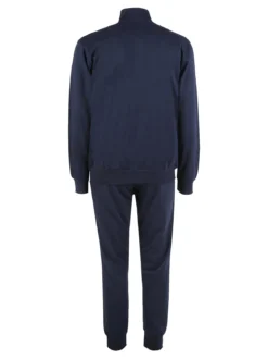 Navigare Completo tuta da uomo 2 pezzi con zip in caldo cotone - blu scuro