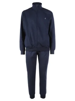 Navigare Completo tuta da uomo 2 pezzi con zip in caldo cotone - blu scuro