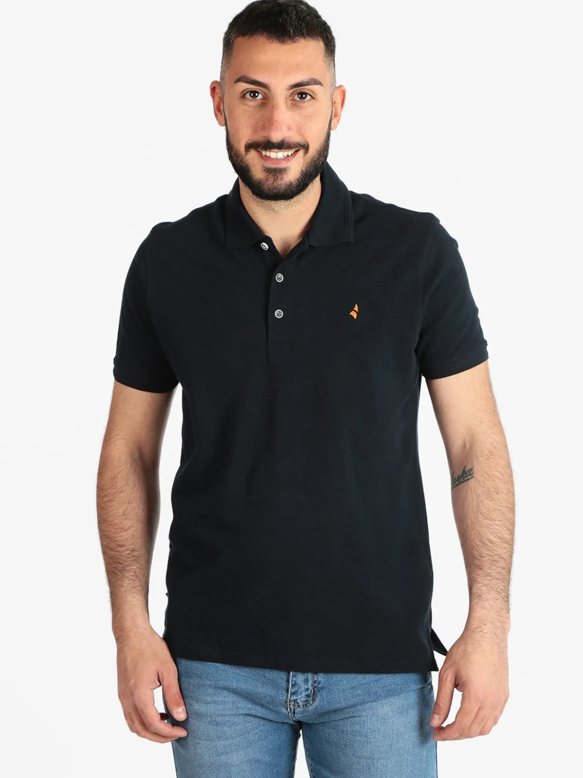 Navigare Polo da uomo manica corta con logo