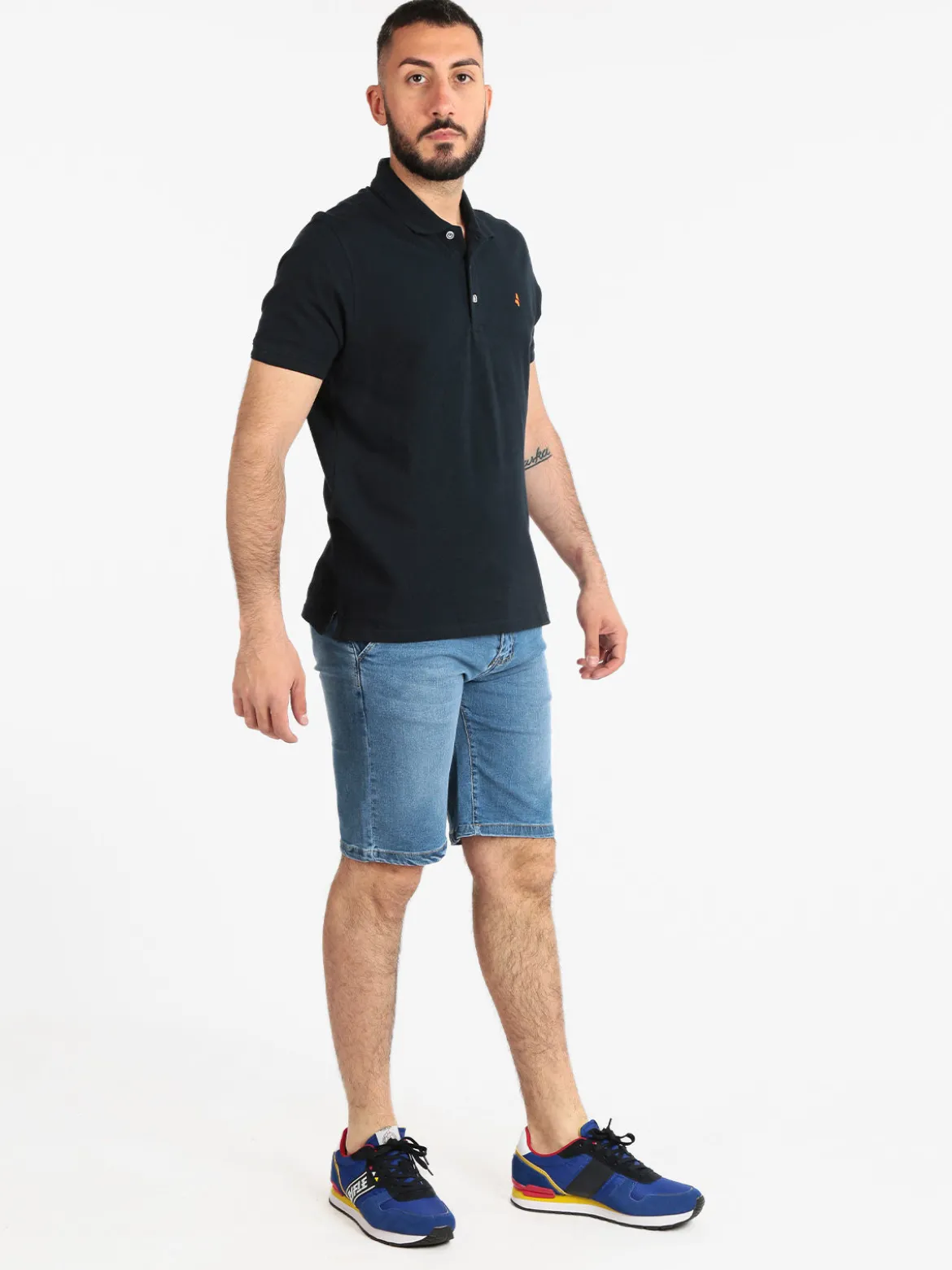 Navigare Polo da uomo manica corta con logo