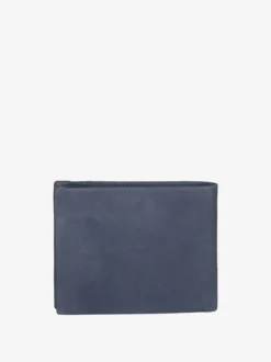 Navigare Portafoglio da uomo in pelle suede - blu