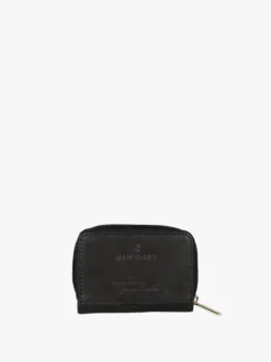 Navigare Portatessere da donna in pelle con zip - nero