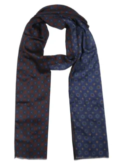 Navigare Sciarpa leggera da uomo con stampe - bordeaux