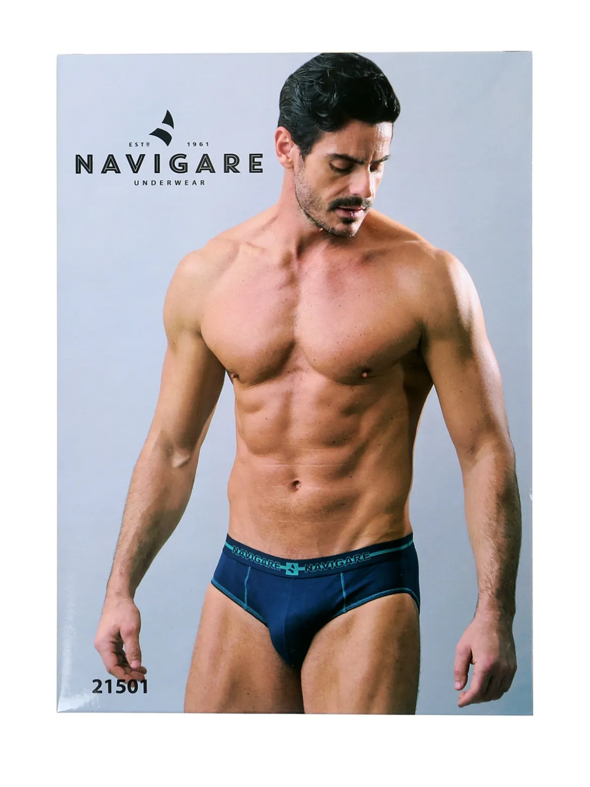 Navigare Slip uomo in cotone jersey - grigio