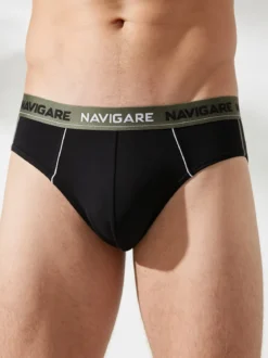 Navigare Slip uomo in cotone jersey - oliva