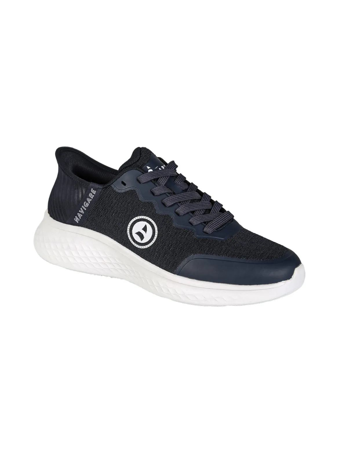 Navigare Sneakers sportive da uomo leggere con lacci - blu scuro