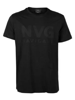 Navigare T-shirt uomo in cotone con scritta