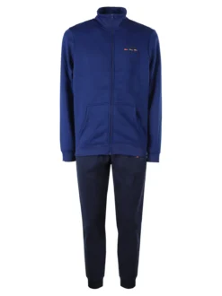 Navy Sail Completo tuta da uomo full zip con interno felpato - bluette