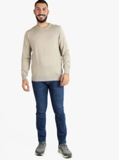 Navy Sail Pullover uomo scollo tondo