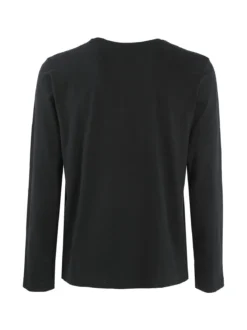 Navy Sail T-shirt da uomo in cotone a manica lunga