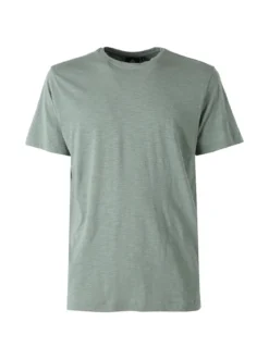 Navy Sail T-shirt da uomo in cotone con logo - verde