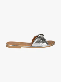 Nazareno Gabrielli Ciabatta donna con nodo - argento