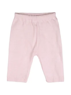 Nazareno Gabrielli Completo 2 pezzi da neonati in maglia con colletto - rosa