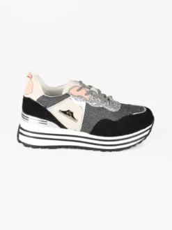 Nazareno Gabrielli Sneakers donna brillantinate con platform