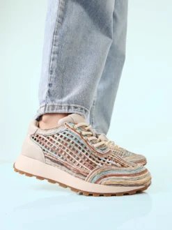 Nazareno Gabrielli Sneakers donna traforate - beige
