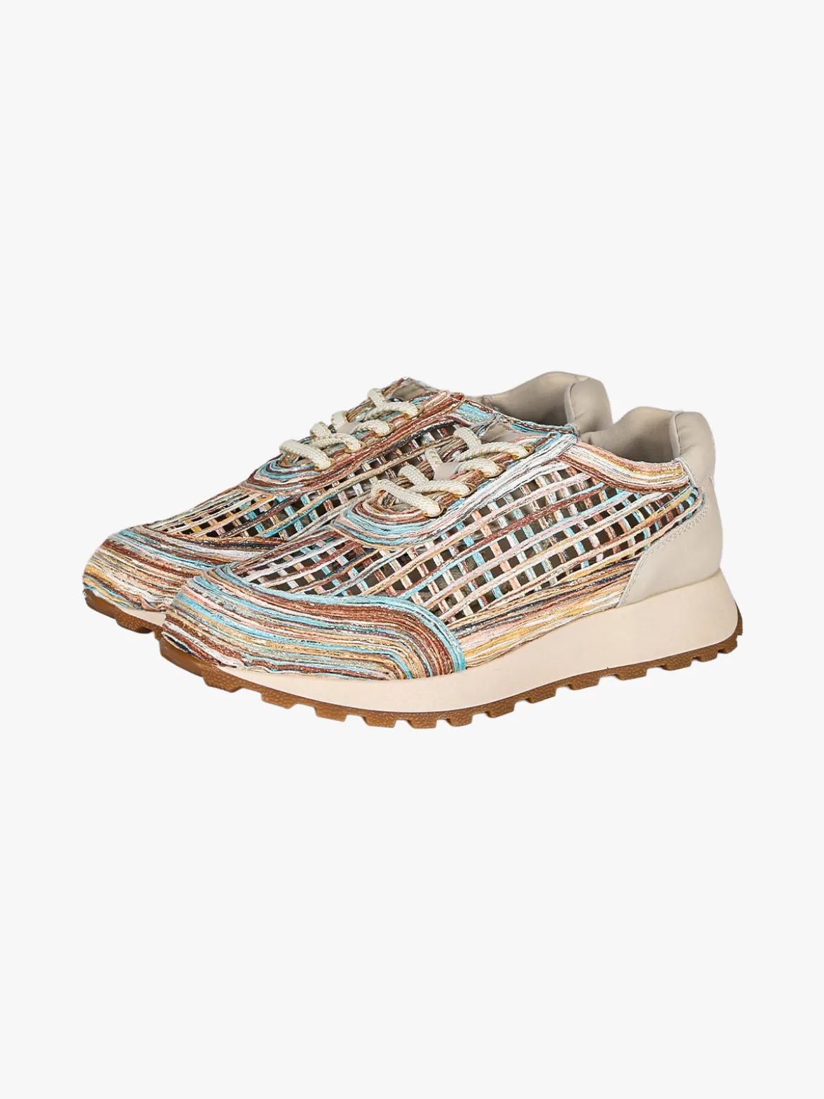 Nazareno Gabrielli Sneakers donna traforate - beige