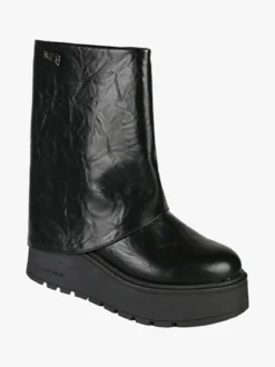 Nazareno Gabrielli Stivaletti donna con zeppa platform - nero