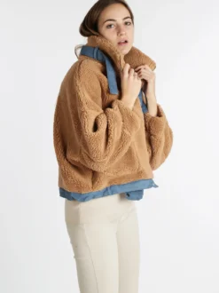 New Collection Giacca corta teddy oversize