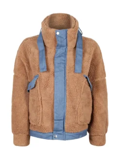 New Collection Giacca corta teddy oversize