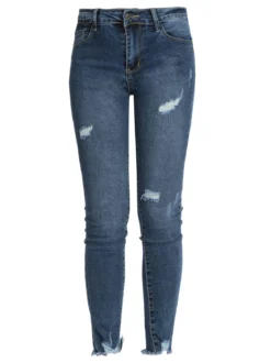 New Collection Jeans slim fit con strappi da donna