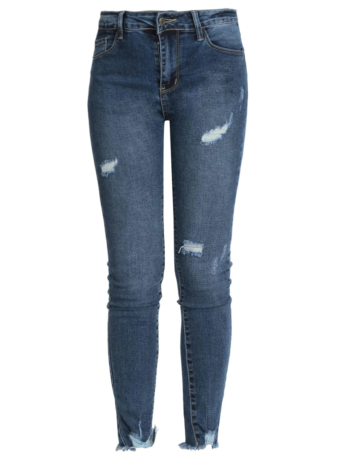 New Collection Jeans slim fit con strappi da donna